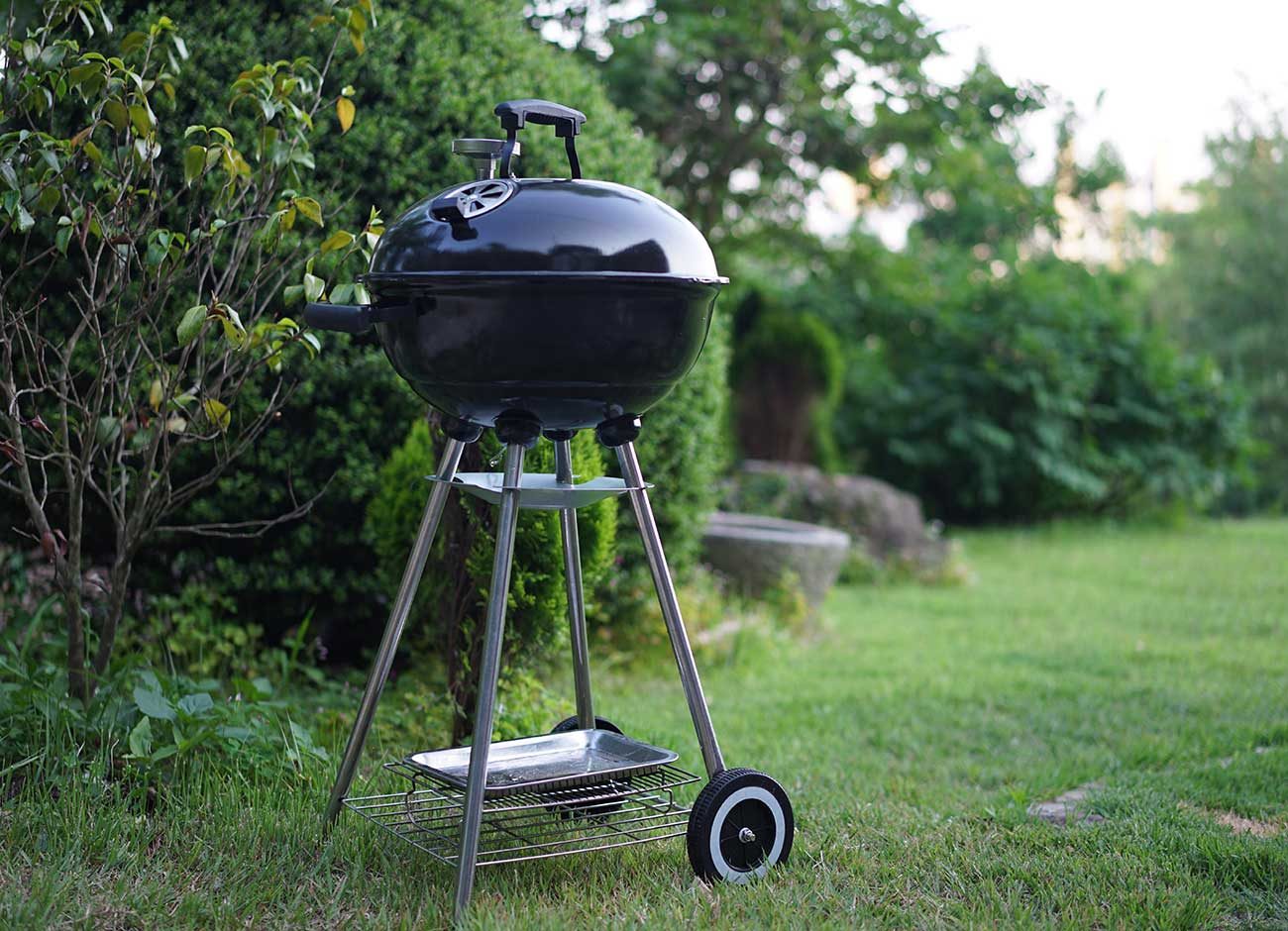 outdoor grill on grass