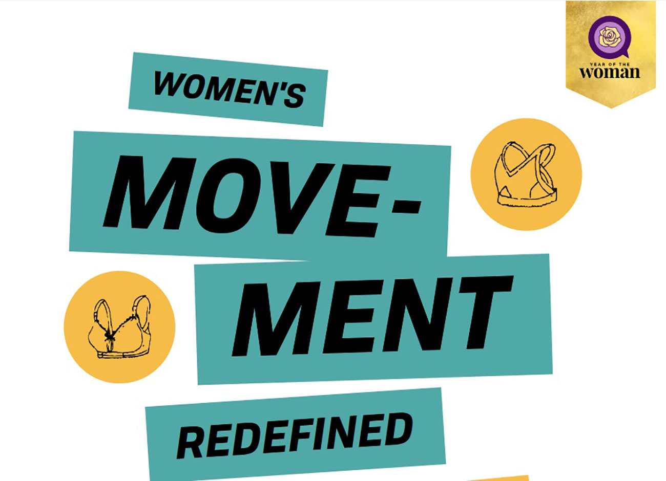text reading: women's movement redefined