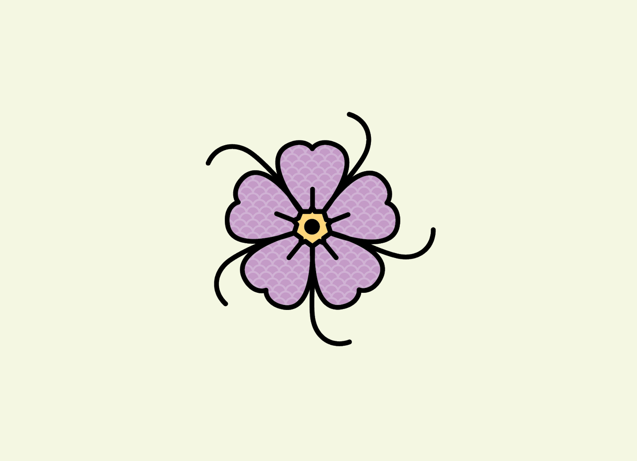 illustration of a Maguire Primrose, a purple flower